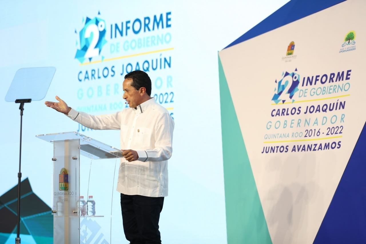 Rinde @CarlosJoaquin su segundo informe de Gobierno | Cancún Mío
