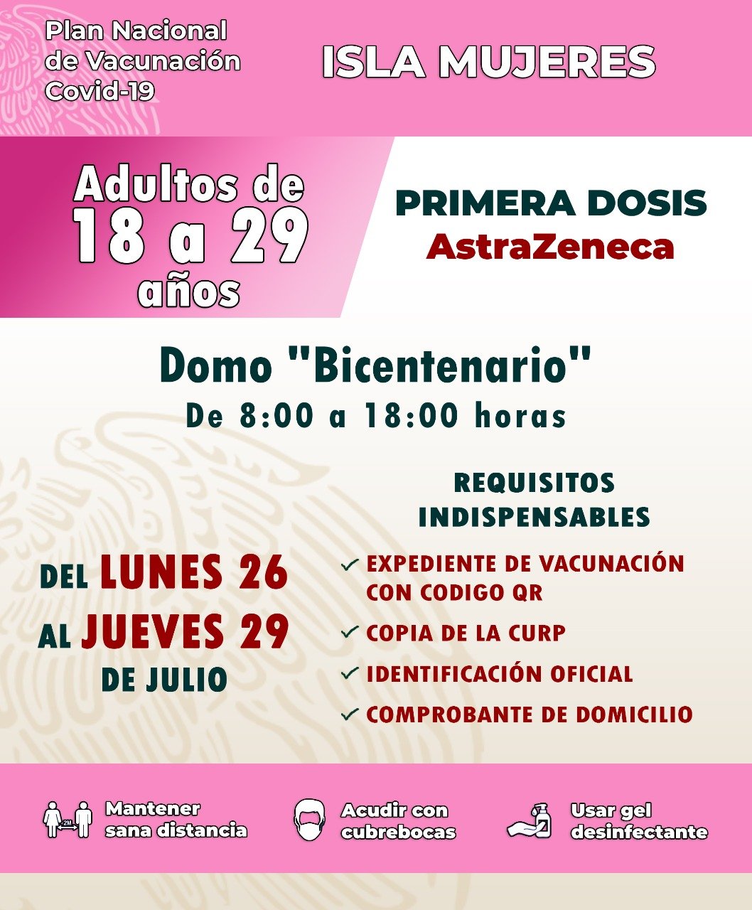 Aplicar n Vacuna AztraZeneca A J venes De M s De 18 A os En Isla 