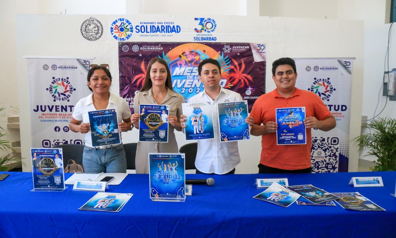 Presentan actividades por el mes de la juventud en Solidaridad | Cancún Mío