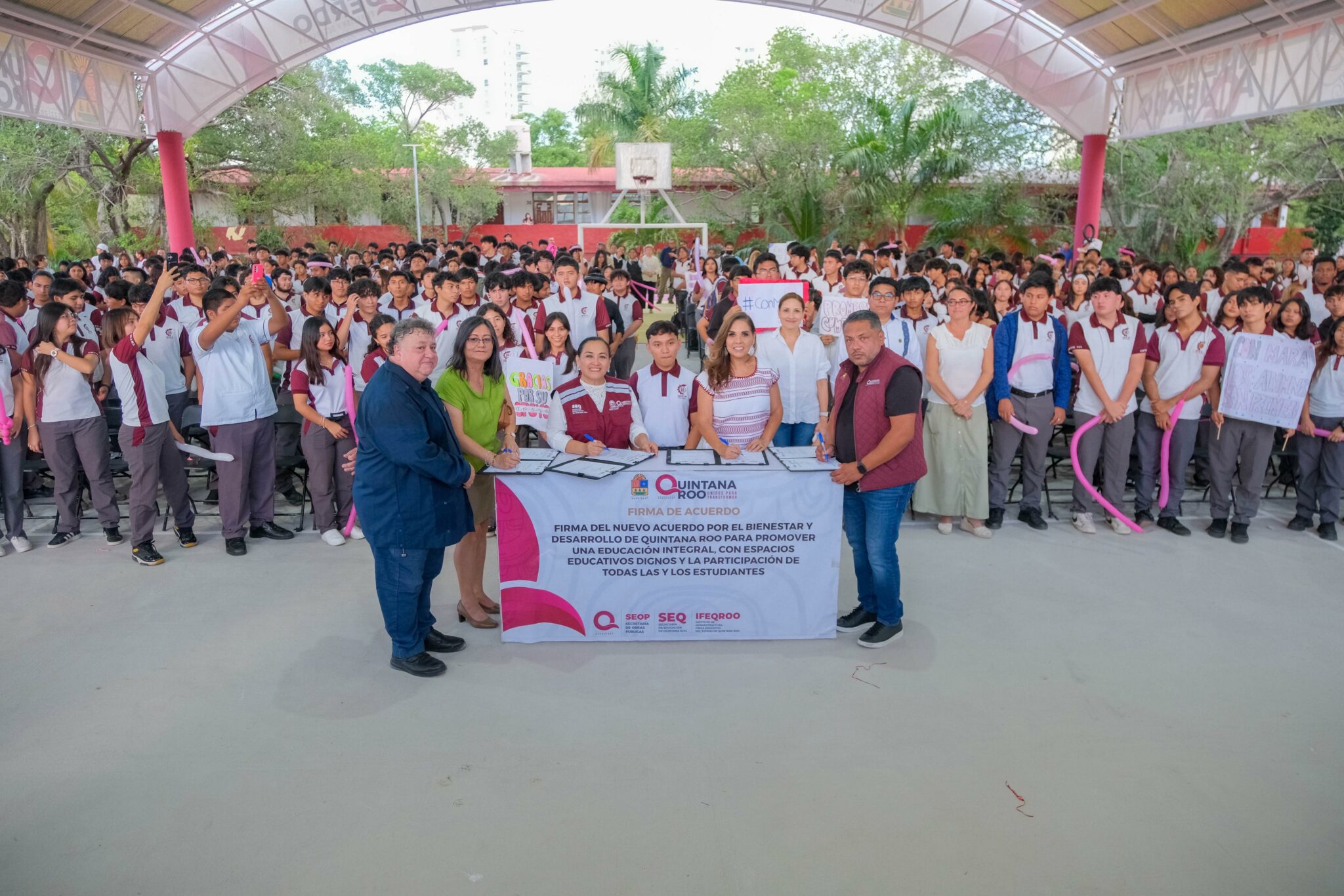 El CBTIS 111 “Leona Vicario” de Cancún estrenó su primer domo después de 48 años.